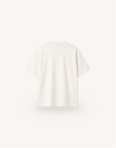 Bisiklet Yaka Beyaz Modal Basic T-shirt