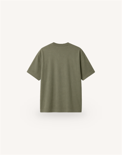 Bisiklet Yaka Kısa Kollu Modal Yeşil Basic T-shirt