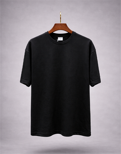 Bisiklet Yaka Kısa Kollu Modal Siyah Basic T-shirt