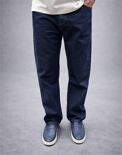 Lacivert Baggy Fit Jean