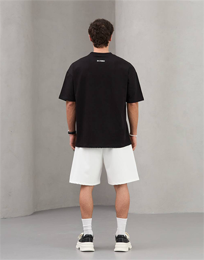 Siyah Good Yazılı Oversize Tshirt