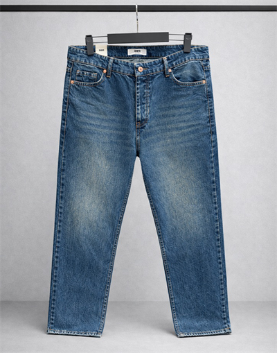 Taşlı Mavi Baggy Fit Jean