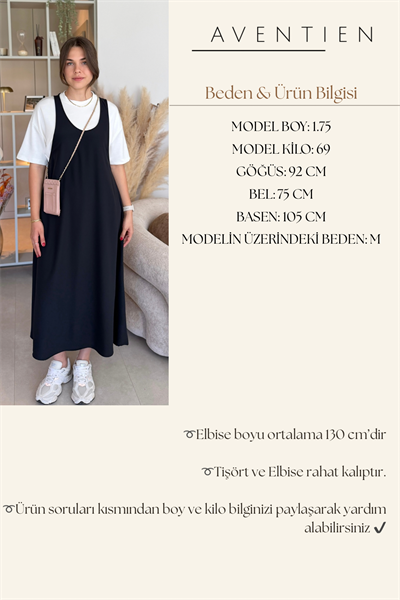 Twst Model Elbise Tişört Lacivert İkili Takım