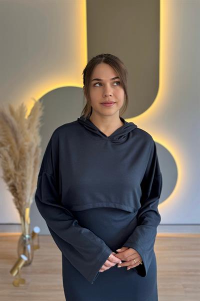 Çıkarılabilir Sweatshirt Elbise Modal İkili Takım