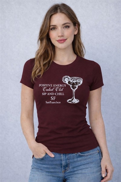 Slim Fit Baskılı Kadın Ribana Bluz– Basic Bisiklet Yaka Yazlık Bluz