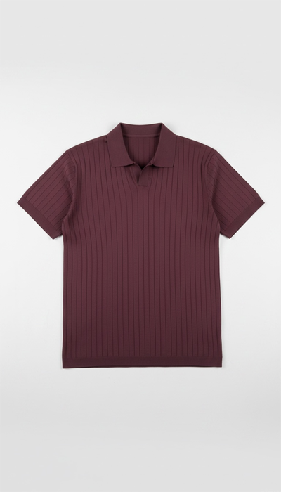 Çizgi Desenli Polo Yaka Tişört