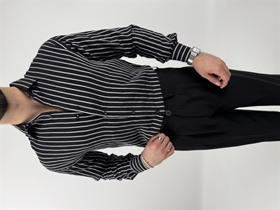 Çizgili Pamuklu Regular Fit Gömlek