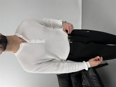 HENLEY YAKA OLD MONEY TRİKO UZUN KOL