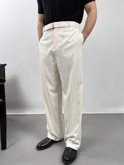 KEMERLİ DÖKÜMLÜ PANTOLON