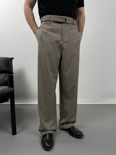 KEMERLİ DÖKÜMLÜ PANTOLON