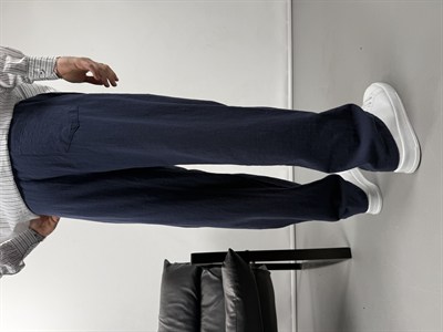 Keten Dokulu Baggy Pantolon