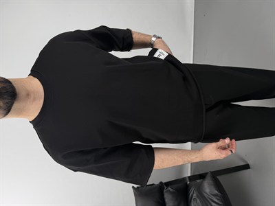 PİS KOL DETAYLI BASİC OVERSİZE TİŞÖRT