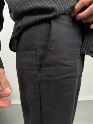 REGULAR KESİM LİNEN GERÇEK KETEN PANTOLON
