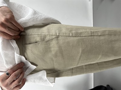 REGULAR KESİM LİNEN GERÇEK KETEN PANTOLON