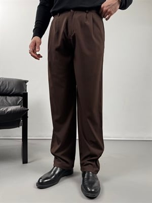 REGULAR KESİM PİLELİ KUMAŞ PANTOLON