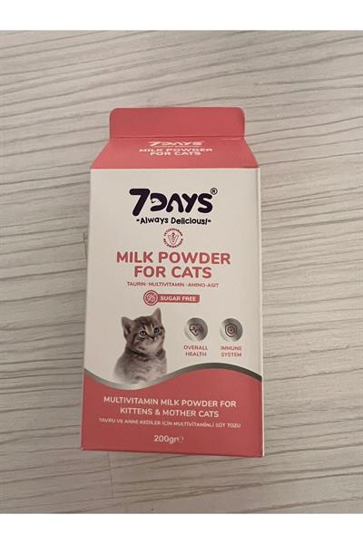 7 Days Yavru Ve Anne Kediler İçin Multivitaminli Süt Tozu 200 Gram