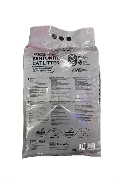 7DAYS Süper Topaklanan Active Karbonlu Bentonit 10 Lt *2 Adet Avantaj Paket Kedi Kumu