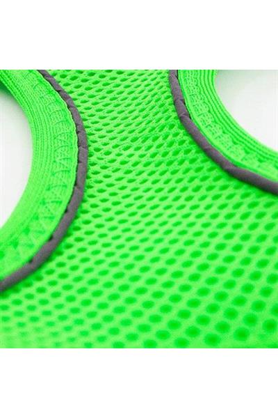 Air-mesh Harness Köpek Göğüs Tasması Neon Yeşil M