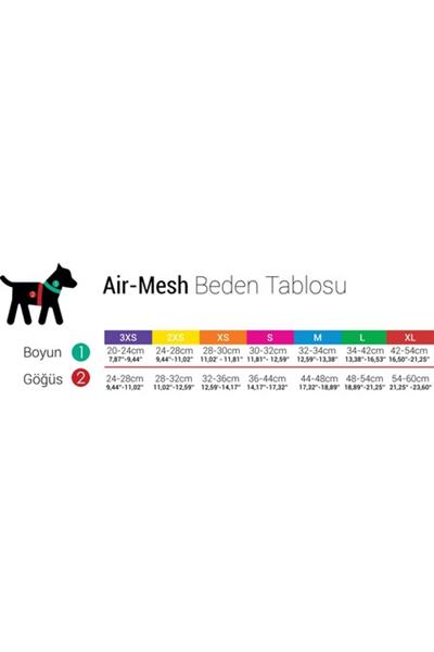 Air-mesh Harness Köpek Göğüs Tasması Neon Turuncu S