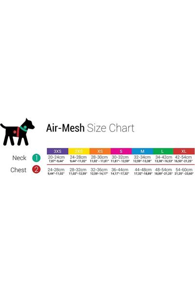 Air-mesh Harness Köpek Göğüs Tasması Okyanus Mavi S