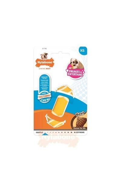 Biftek Aromalı Yavru Köpek Çiğneme Kemiği XS