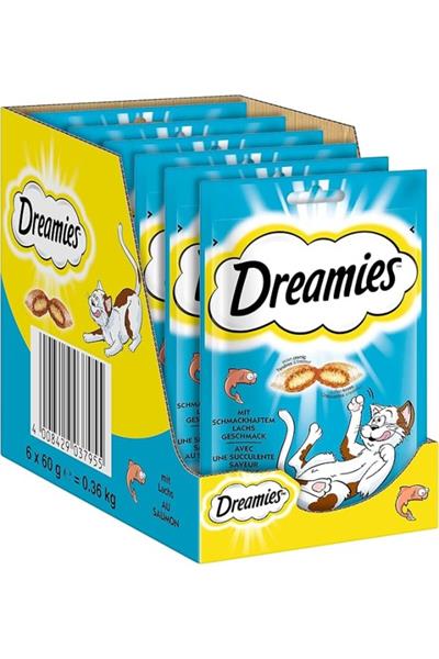 Dreamies Somonlu Ödül Maması 60 G X 6 Adet, 1 Kutu