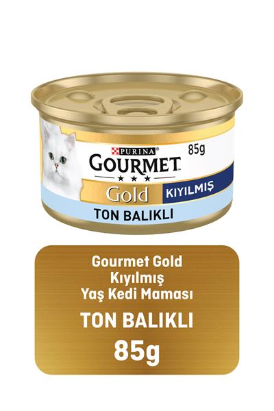 Gold Kıyılmış Hindili Kedi Konservesi 85 G