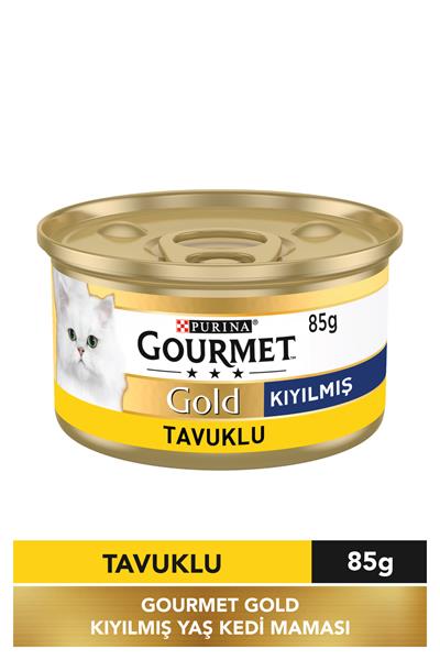 Gold Kıyılmış Hindili Kedi Konservesi 85 G