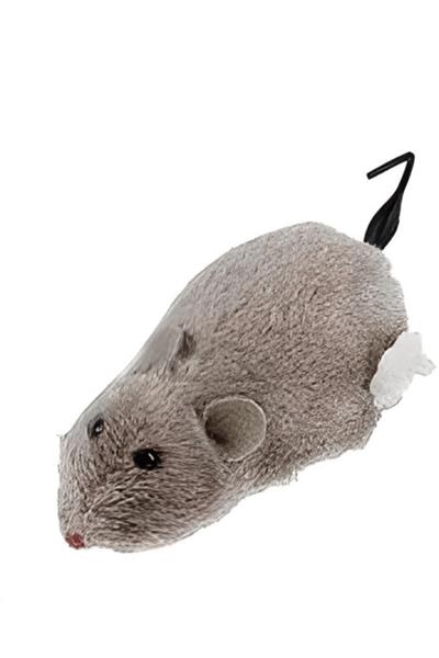 Kurmalı Fare Kedi Oyuncağı Peluş Yaratıcı Oyuncak 1 Adet