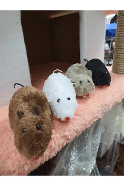 Kurmalı Fare Kedi Oyuncağı Peluş Yaratıcı Oyuncak 1 Adet