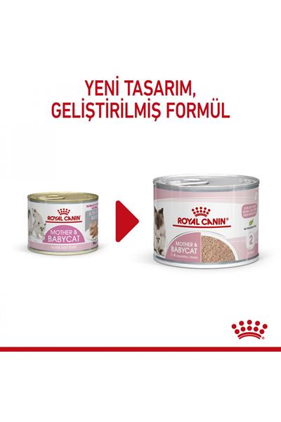 Mother&babycat Gebe/laktasyondaki Anne Ve Yavru Kedi Için Kedi Konservesi 195g