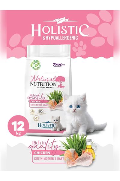 PREMIUM Tavuklu Kuru Yavru Kedi Maması 12 kg Kitten-Mother-Baby