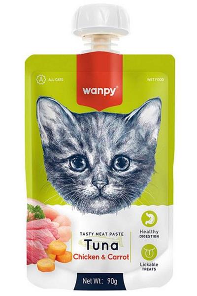Tasty Meat Paste Taze Sıvı Kedi Ödül Maması Karışık 90gr - 12 Adet