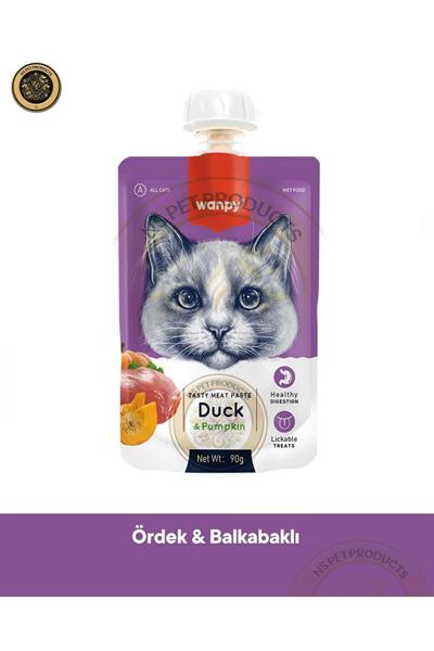 Taze Ördekli ve Bal Kabaklı Et Ezmesi Doğal Kedi Ödülü 90 Gr