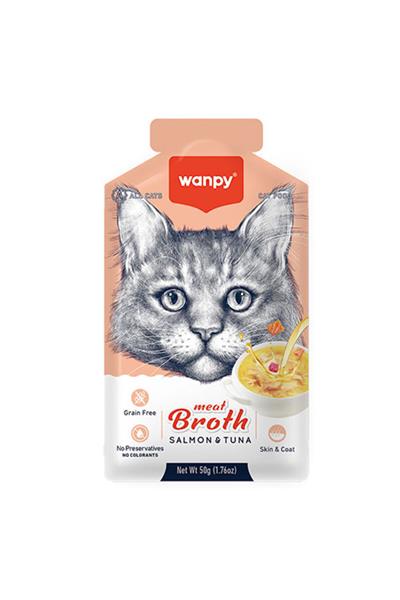 Ton Balıklı ve Somonlu Tahılsız Kedi Çorbası 50 Gr