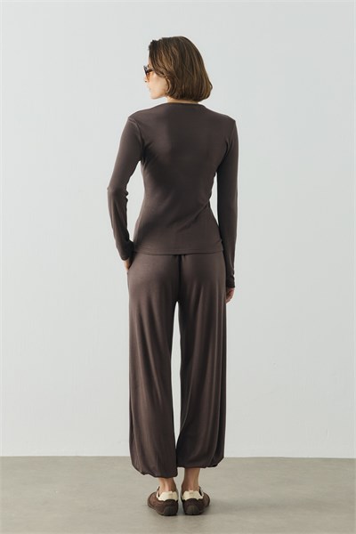 Acı Kahve Basic Uzun Kollu Body