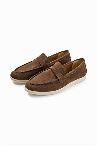 Acı Kahve Süet Günlük Loafer