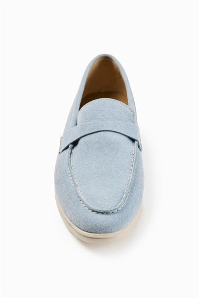 Bebe Mavi Süet Günlük Loafer