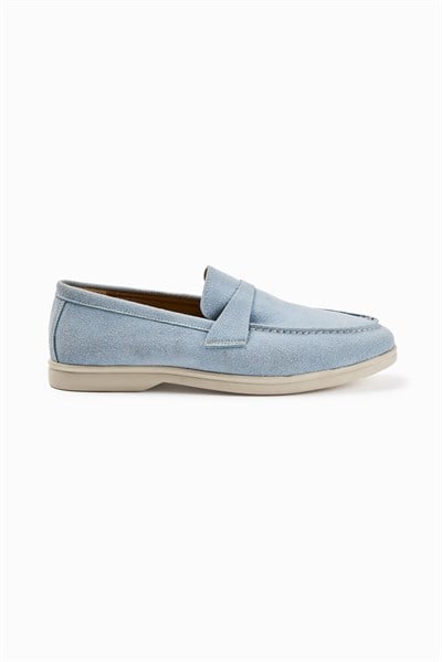 Bebe Mavi Süet Günlük Loafer