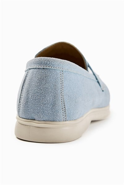 Bebe Mavi Süet Günlük Loafer