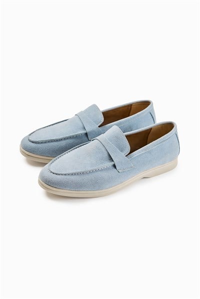 Bebe Mavi Süet Günlük Loafer