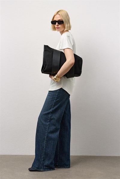 Beyaz Modal Basic T-Shirt