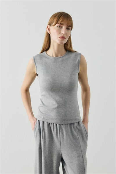 Gri Basic Sıfır Kol Body