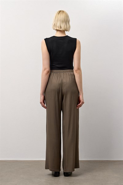Haki Relax Fit Bol Paça Pantolon