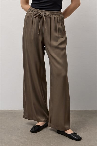 Haki Relax Fit Bol Paça Pantolon