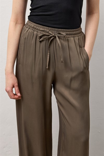 Haki Relax Fit Bol Paça Pantolon