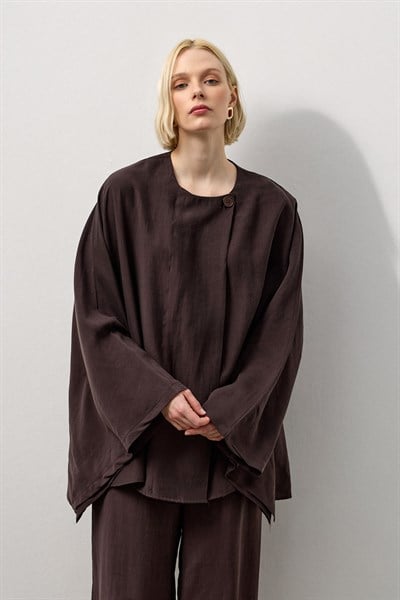 Kahverengi Soft Line Dökümlü Takım