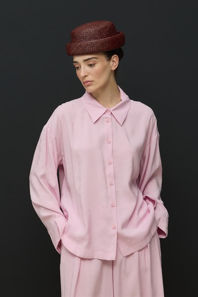 Pembe Comfort Gömlek Pantolon Takım