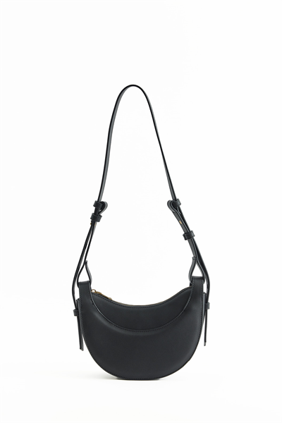 Siyah Deri Çapraz Çanta