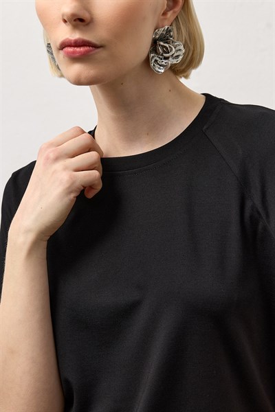 Siyah Modal Basic T-Shirt